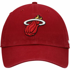 Miami Heat '47 Core Logo Clean Up Adjustable Hat - Red | 47 brand outlet
