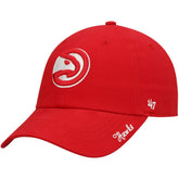 Atlanta Hawks '47 Women's Miata Clean Up Logo Adjustable Hat - Red | 47 brand shop