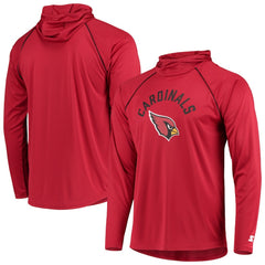 Arizona Cardinals Starter Raglan Long Sleeve Hoodie T-Shirt - Cardinal outlet