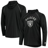 Las Vegas Raiders Starter Raglan Long Sleeve Hoodie T-Shirt - Black online
