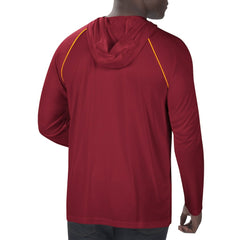 Washington Football Team Starter Raglan Long Sleeve Hoodie T-Shirt - Burgundy on sale