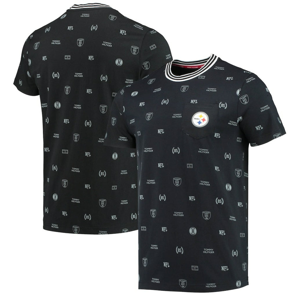 Pittsburgh Steelers Tommy Hilfiger Essential Pocket T-Shirt - Black sale