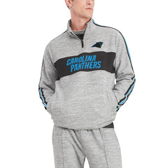 Carolina Panthers Tommy Hilfiger Mario Quarter-Zip Jacket - Heathered Gray cheap