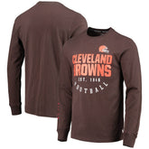 Cleveland Browns Tommy Hilfiger Peter Long Sleeve T-Shirt - Brown on sale