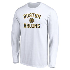 Boston Bruins Victory Arch Long Sleeve T-Shirt White