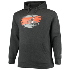 Cleveland Browns New Era Big & Tall Primary Logo Pullover Hoodie - Charcoal on sale