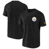 Pittsburgh Steelers NFL x Darius Rucker Collection Slub Henley T-Shirt - Black cheap