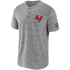 Tampa Bay Buccaneers NFL x Darius Rucker Collection Slub Henley T-Shirt - Heathered Gray cheap