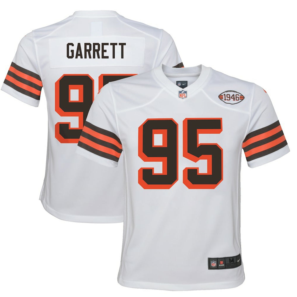 Myles Garrett Cleveland Browns Youth Game Jersey - White | Nike discount