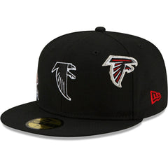 Atlanta Falcons New Era Just Don 59FIFTY Fitted Hat - Black for sale