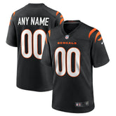 Cincinnati Bengals Youth Logo Game Custom Jersey - Black | Nike outlet