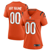 Cincinnati Bengals Women's Alternate Game Custom Jersey - Orange | Nike outlet