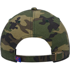 Chicago Cubs Logo Clean Up Adjustable Hat - Camo | 47 brand