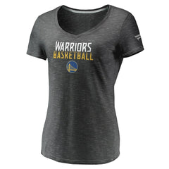 Golden State Warriors Women's Double-Fade Space-Dye V-Neck T-Shirt sale - Charcoal | Fanatics shop