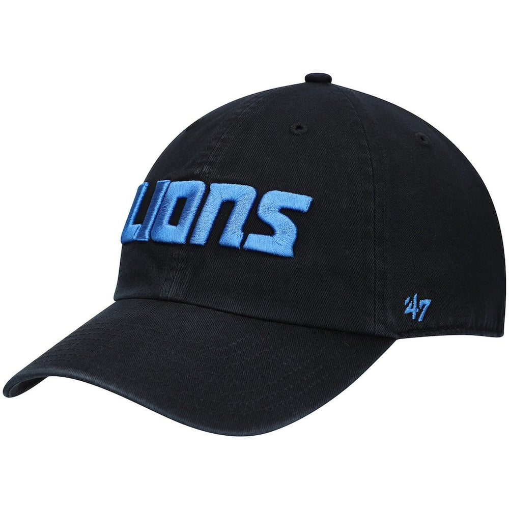 Detroit Lions '47 Clean Up Script Adjustable Hat - Black on sale