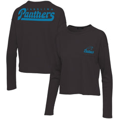 Carolina Panthers Junk Food Women's Pocket Thermal Long Sleeve T-Shirt - Black online