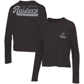 Las Vegas Raiders Junk Food Women's Pocket Thermal Long Sleeve T-Shirt - Black discount