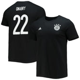 Serge Gnabry Bayern Munich Amplifier Name & Number T-Shirt - Black | Adidas for sale