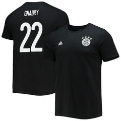 Serge Gnabry Bayern Munich Amplifier Name & Number T-Shirt - Black | Adidas for sale