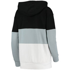 Chicago White Sox G-III Sports by Carl Banks Women's Block and Tackle Colorblock Pullover Hoodie - Black/Gray