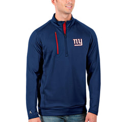 New York Giants Antigua Generation Quarter-Zip Pullover Jacket - Royal/Red sale