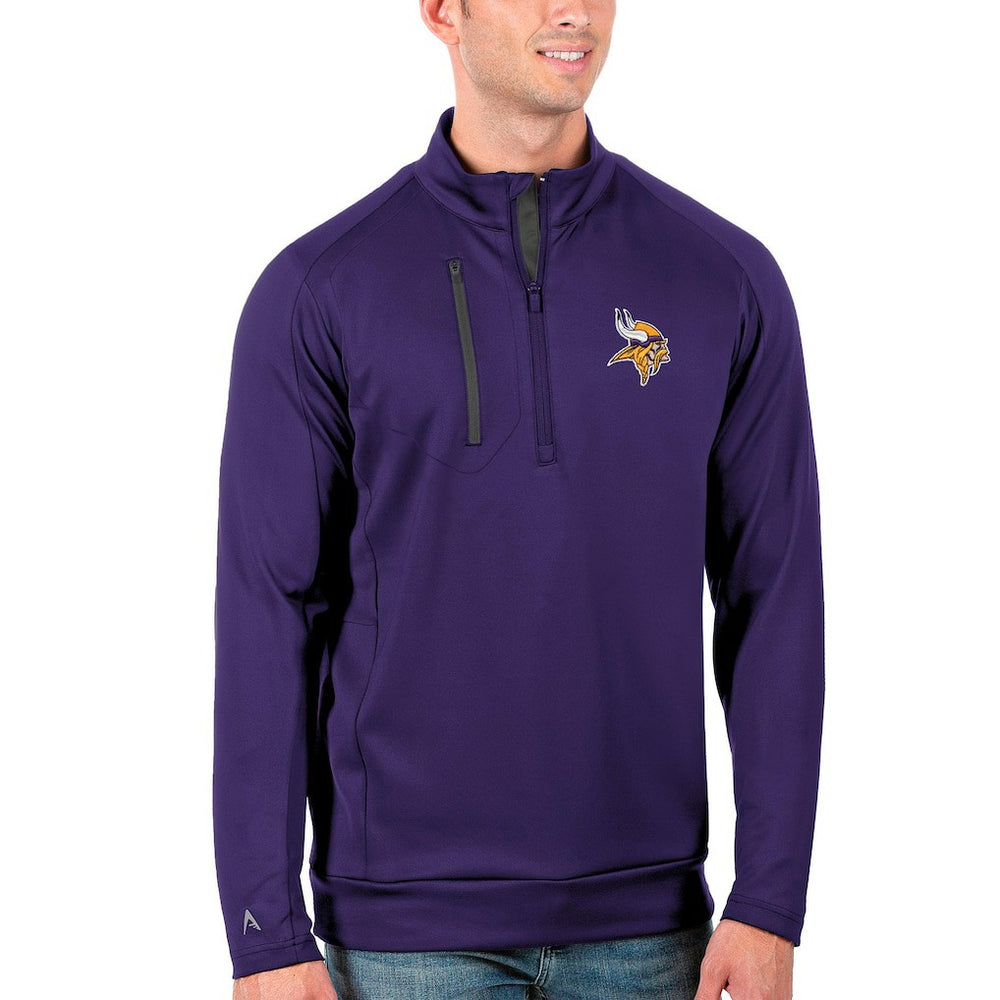 Minnesota Vikings Antigua Generation Quarter-Zip Pullover Jacket - Purple/Charcoal sale