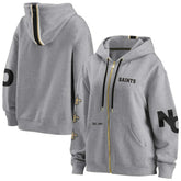 New Orleans Saints WEAR by Erin Andrews Women's Full-Zip Hoodie - Gray cheap