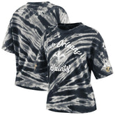New Orleans Saints WEAR by Erin Andrews Women's Tie-Dye T-Shirt - Black cheap