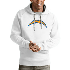 Los Angeles Chargers Antigua Victory Pullover Hoodie - White discount