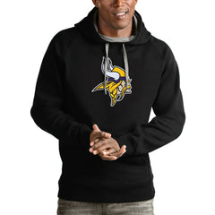 Minnesota Vikings Antigua Victory Pullover Hoodie - Black outlet