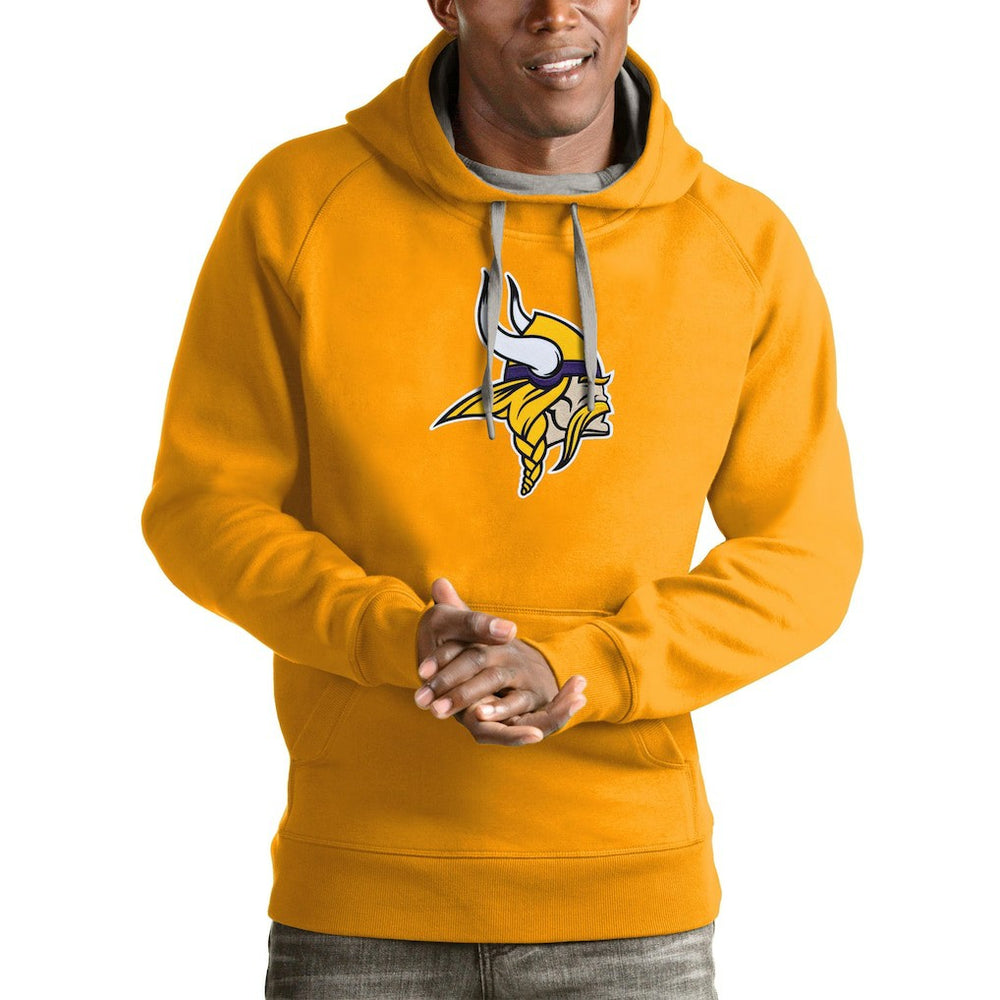 Minnesota Vikings Antigua Victory Pullover Hoodie - Gold cheap