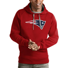 New England Patriots Antigua Victory Pullover Hoodie - Red on sale