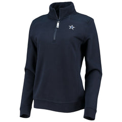 Dallas Cowboys Vineyard Vines Women's Shep Shirt Quarter-Zip Sweatshirt - Navy sale