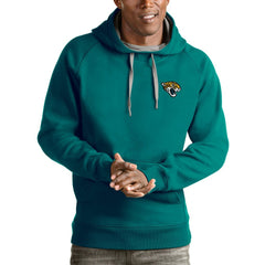 Jacksonville Jaguars Antigua Logo Victory Pullover Hoodie - Teal online