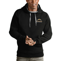 Los Angeles Chargers Antigua Logo Victory Pullover Hoodie - Black outlet