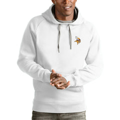 Minnesota Vikings Antigua Logo Victory Pullover Hoodie - White sale