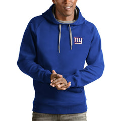 New York Giants Antigua Logo Victory Pullover Hoodie - Royal sale