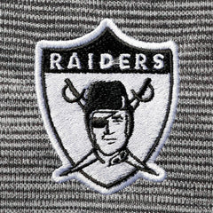 Las Vegas Raiders Antigua Throwback Cycle Quarter-Zip Jacket - Black/Heathered Gray discount