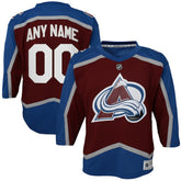 Colorado Avalanche Youth Home Custom Replica Jersey Burgundy
