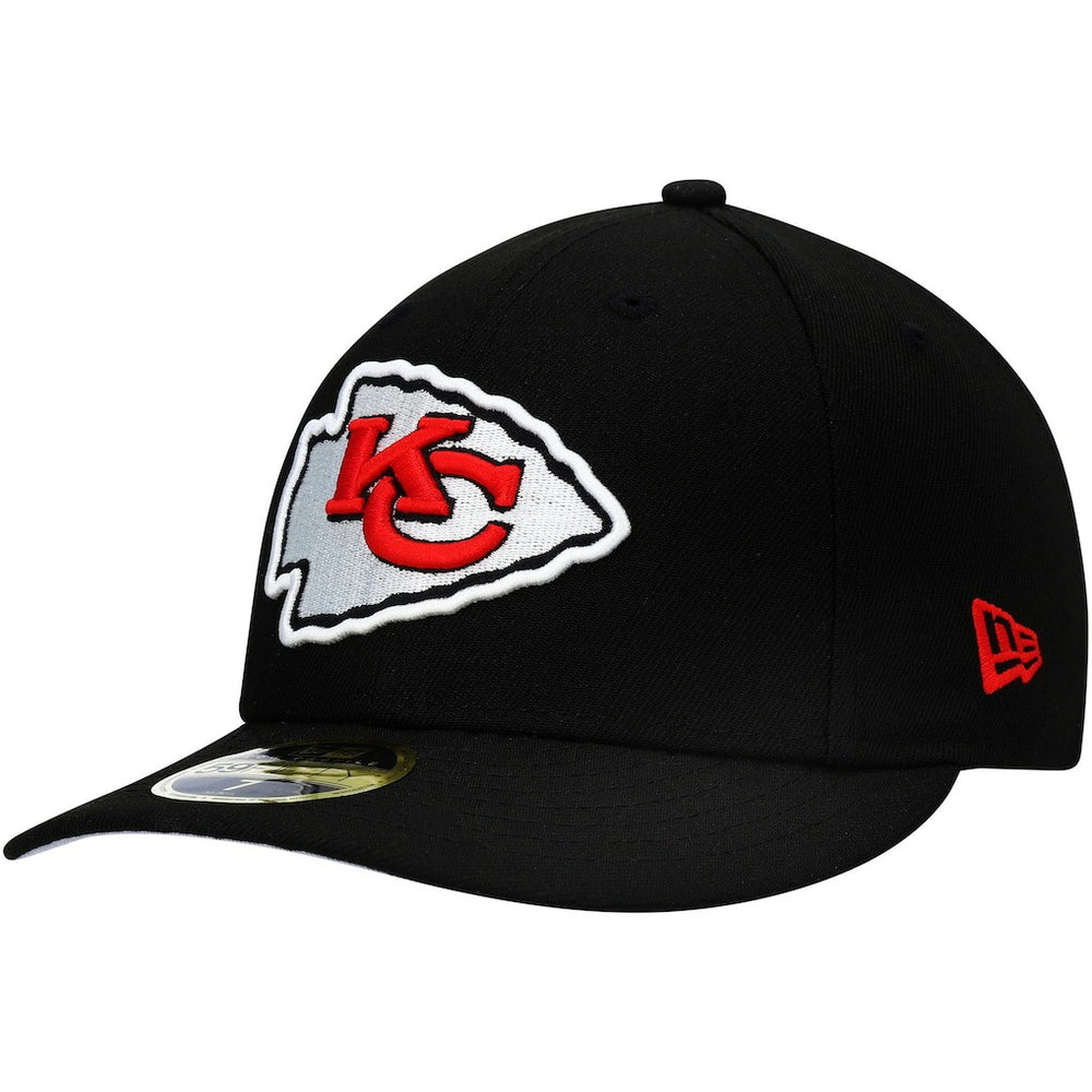 Kansas City Chiefs New Era Omaha Low Profile 59FIFTY Fitted Hat - Black sale