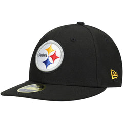 Pittsburgh Steelers New Era Omaha Low Profile 59FIFTY Fitted Hat - Black cheap