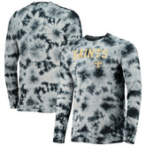 New Orleans Saints New Era Tie-Dye Long Sleeve T-Shirt - Black for sale