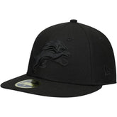 Detroit Lions New Era Black on Black Low Profile 59FIFTY II Fitted Hat - Black online