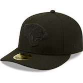 Jacksonville Jaguars New Era Black on Black Low Profile 59FIFTY II Fitted Hat - Black for sale