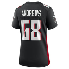 Josh Andrews Atlanta Falcons Women's Game Player Jersey - Black | Nike cheap