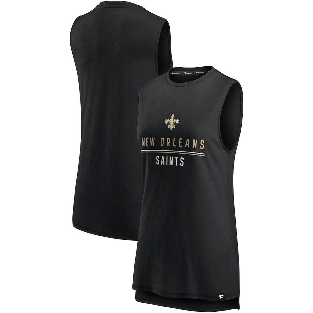 New Orleans Saints Women's True Contender Tank Top - Black discount