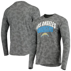 Los Angeles Chargers MSX by Michael Strahan Camo Performance Long Sleeve T-Shirt - Black for sale