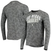 Las Vegas Raiders MSX by Michael Strahan Camo Performance Long Sleeve T-Shirt - Black outlet