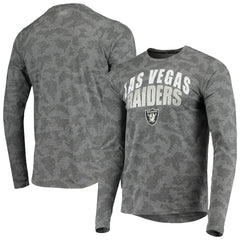 Las Vegas Raiders MSX by Michael Strahan Camo Performance Long Sleeve T-Shirt - Black outlet