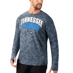 Tennessee Titans MSX by Michael Strahan Camo Long Sleeve T-Shirt - Navy cheap